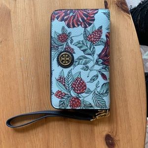 Tory Burch Mini Tropical Print Wallet